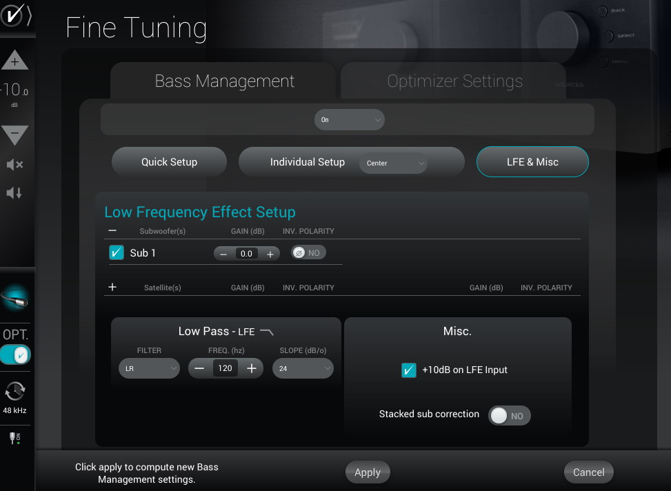 Trinnov_BassManagment_Center_LFE