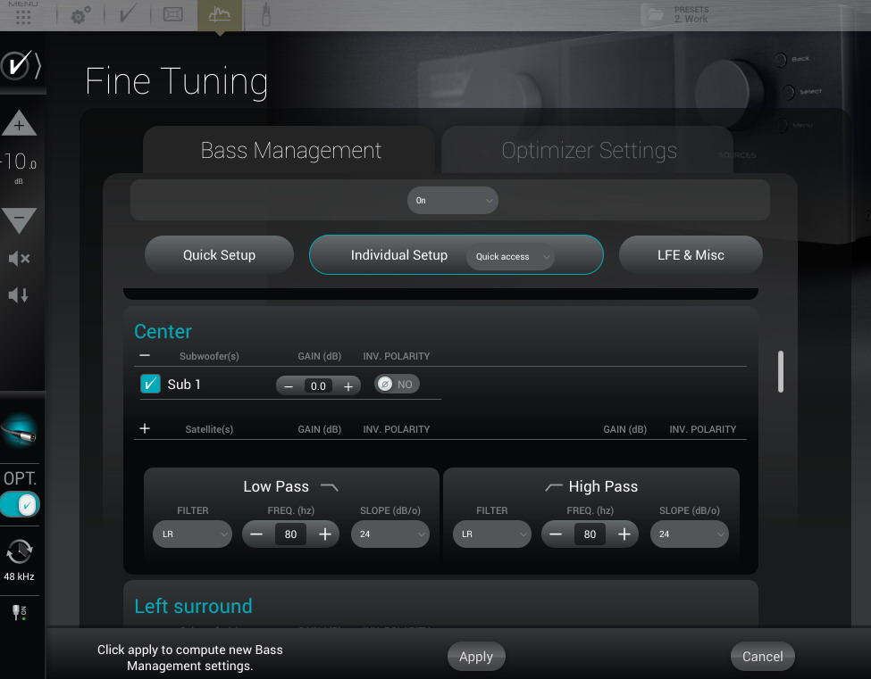 Trinnov_BassManagment_Center_Setup